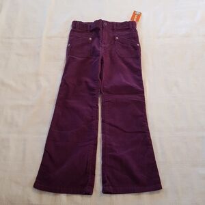 Carter's girls size 5 corduroy pants, slight flare, dark purple